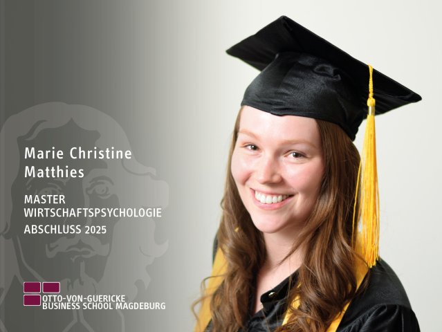 Marie Christine Matthies (Master Wirtschaftspsychologie-Abschluss 2025)